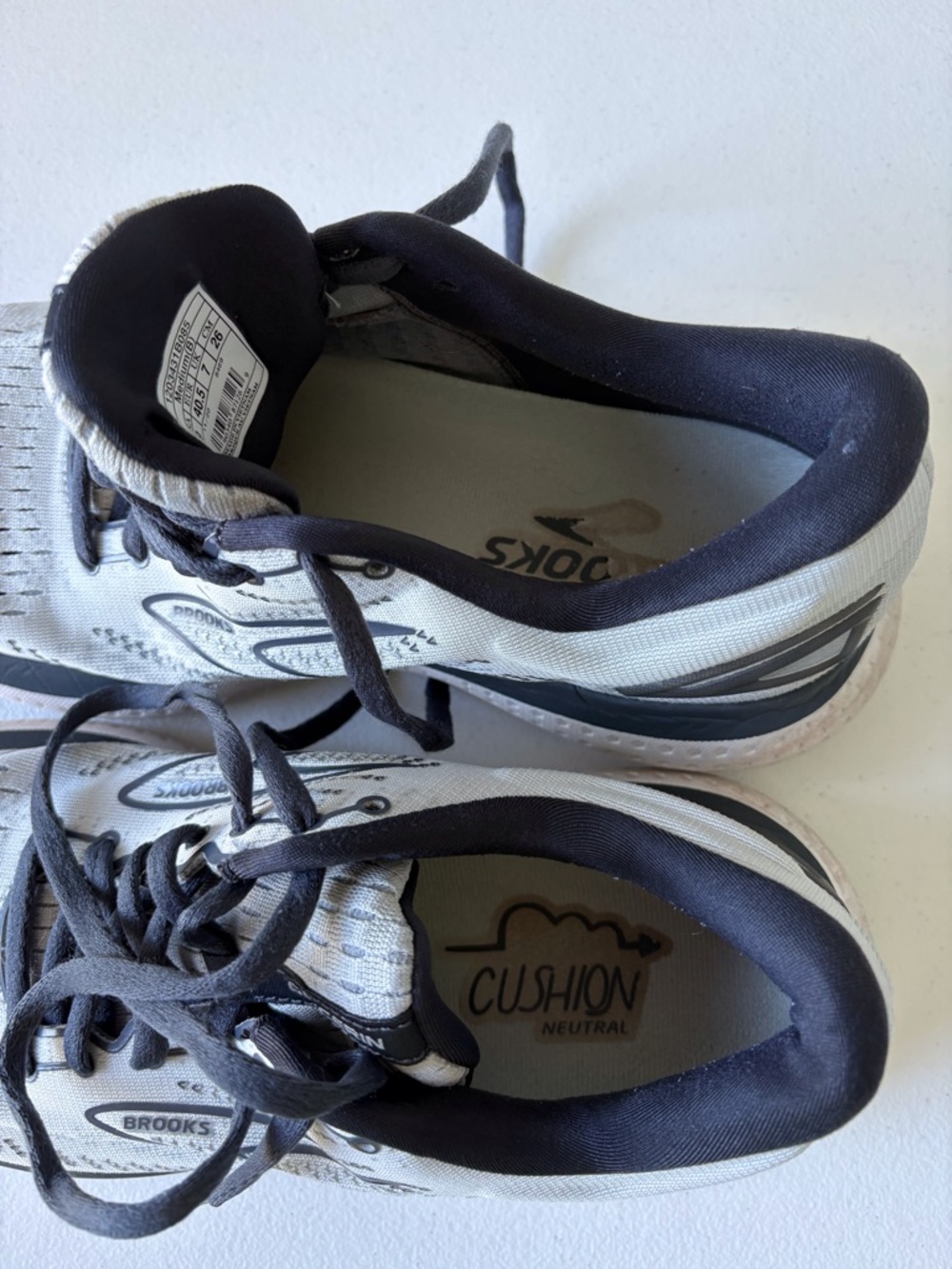 Brooks Glycerin 19 Size Women 9 Navy & Gray‎ Activewear Running Walking Comfort - Picture 11 of 13